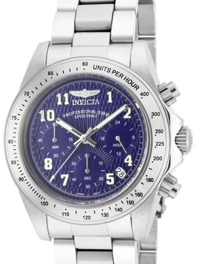 Invicta Professional Speedway Men's watch 39.5mm Stainless Steel - Blue Dial